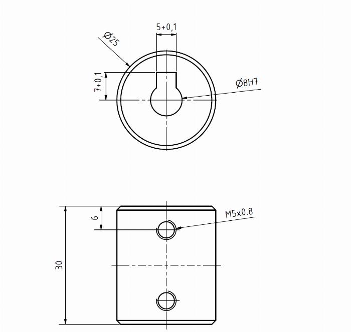 Anillo de apriete para chapa fijacion, d=25mm en acero