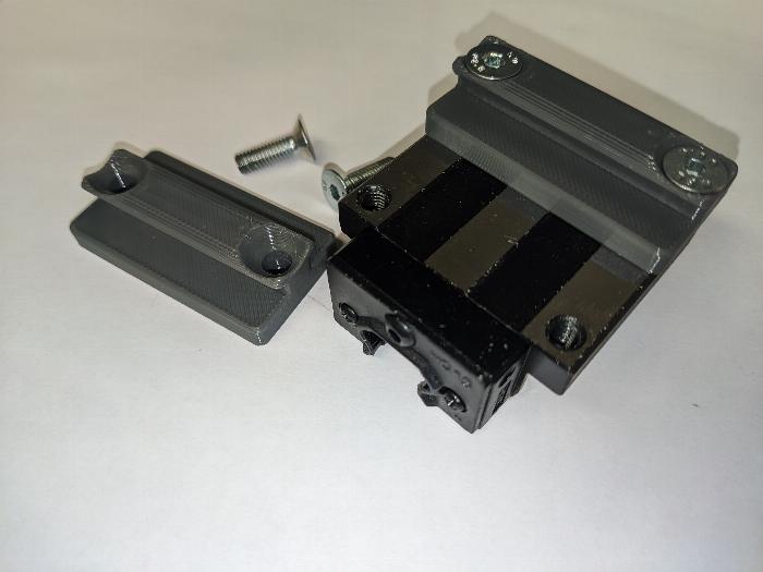 Guia deslizante Tipo-B ranura 8 - Montaje en carro - 3DP - HGW15CA - beta