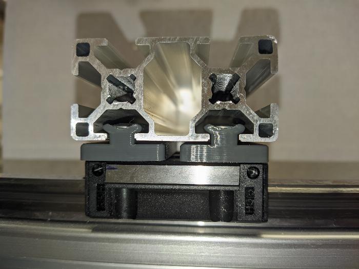 Guia deslizante Tipo-B ranura 8 - Montaje en carro - 3DP - HGW15CA - beta