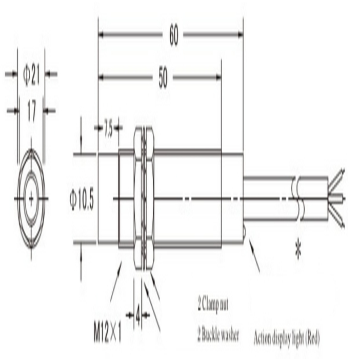Sensor de proximidad 6-36VDC