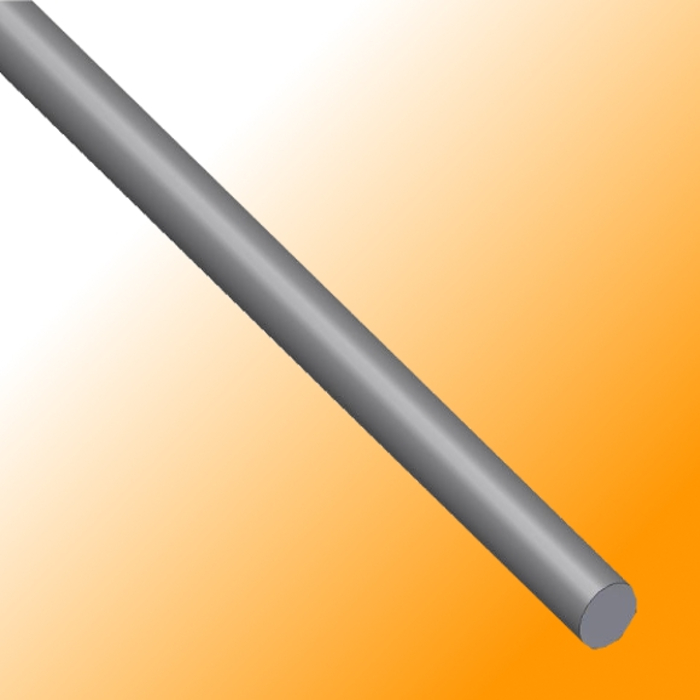 Precision shaft 25 mm h8 - aluminium - hard anodised