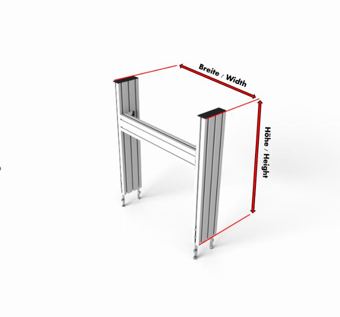 This configurator allows you to customise your simrig monitor stand.