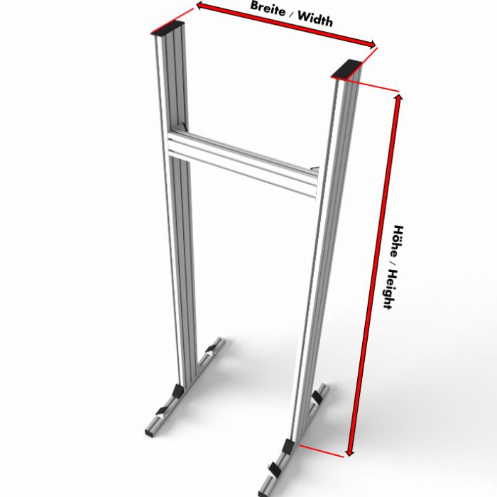 This configurator allows you to customise your simrig monitor stand.