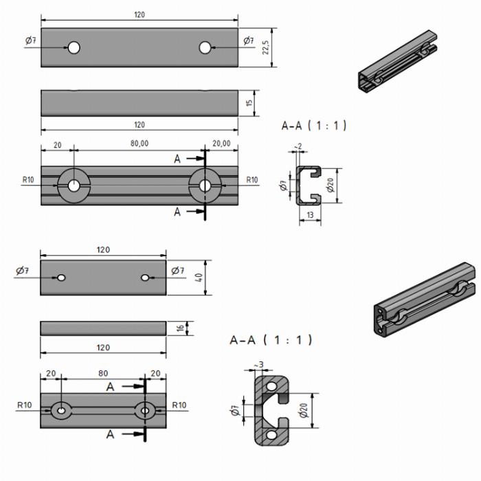 Here we show solar configurator for corrugated sheet rail fixing