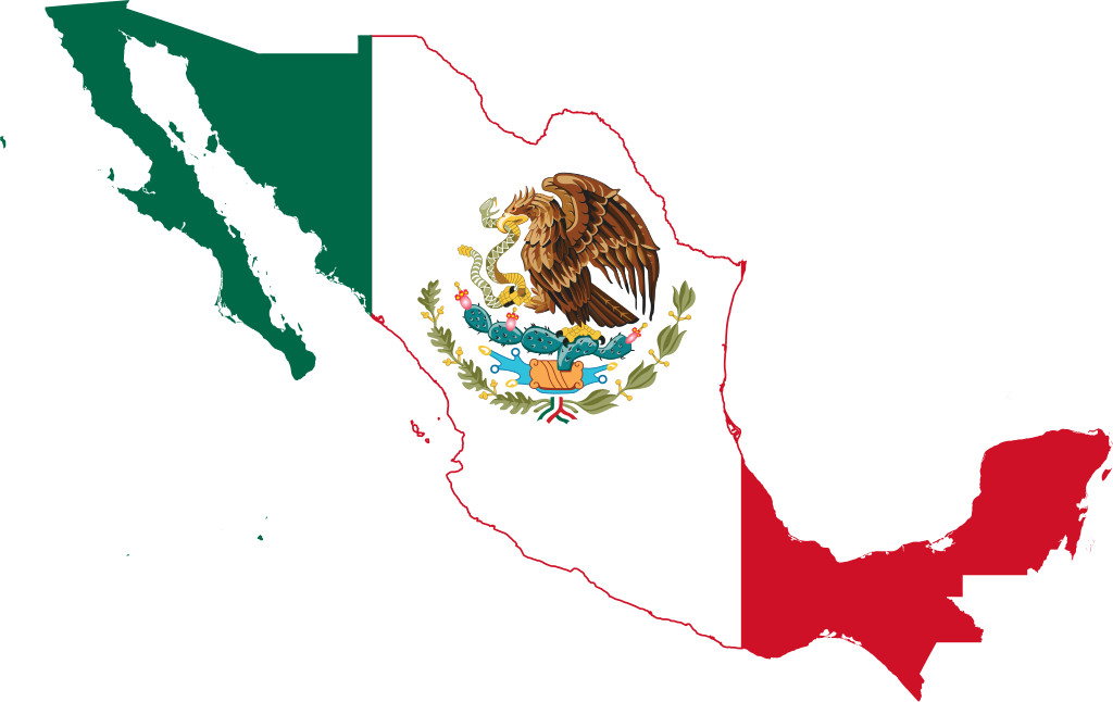 Mexico Map Flag